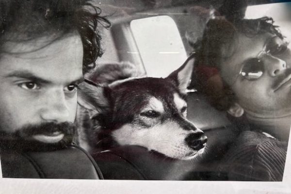 From left: Me, Alaska and Jay on another one of our road trips. (Photo by Thom O'Connor)