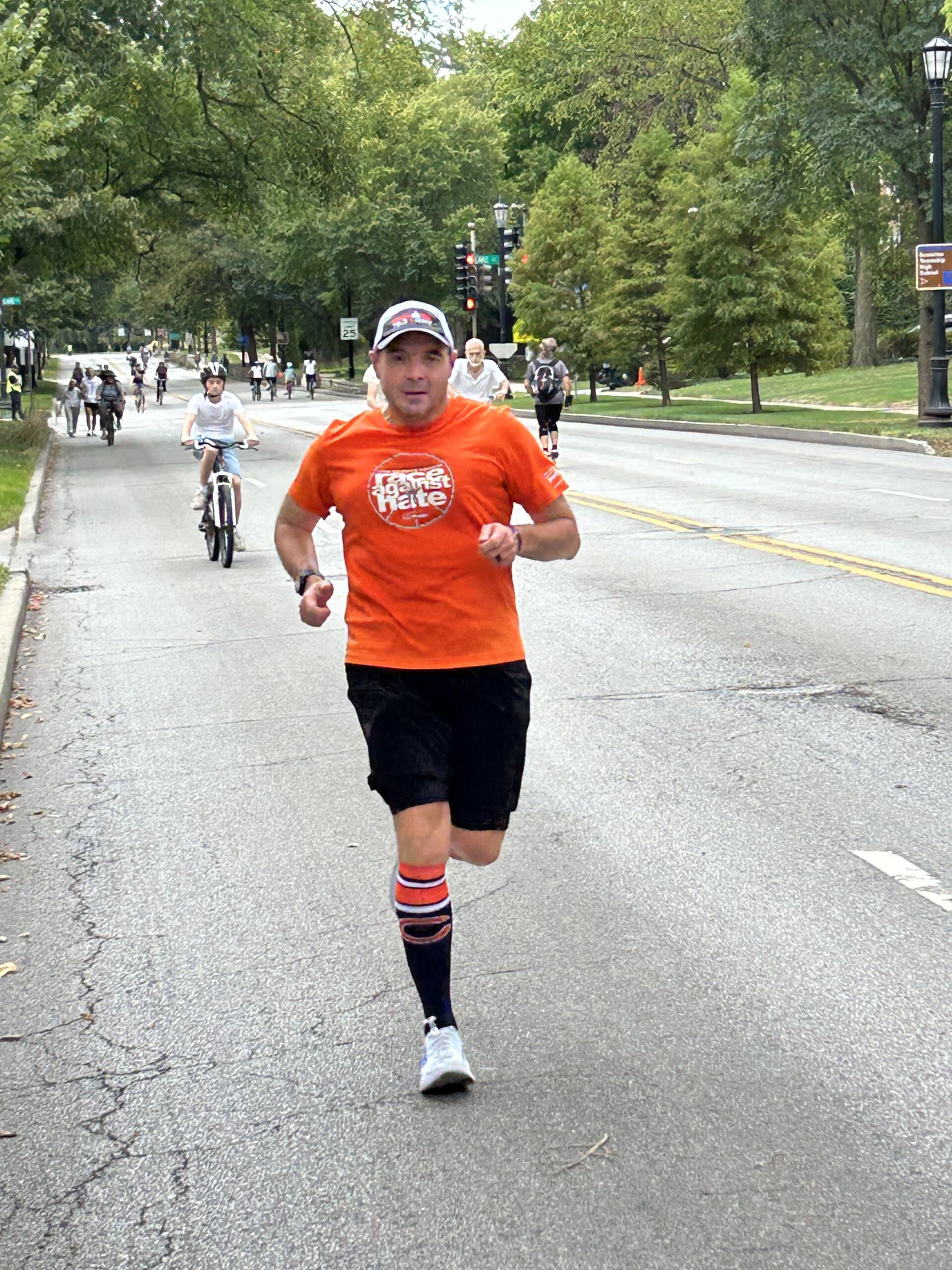 Jeff Jamison on Ridge Avenue during the 2024 Bike the Ridge