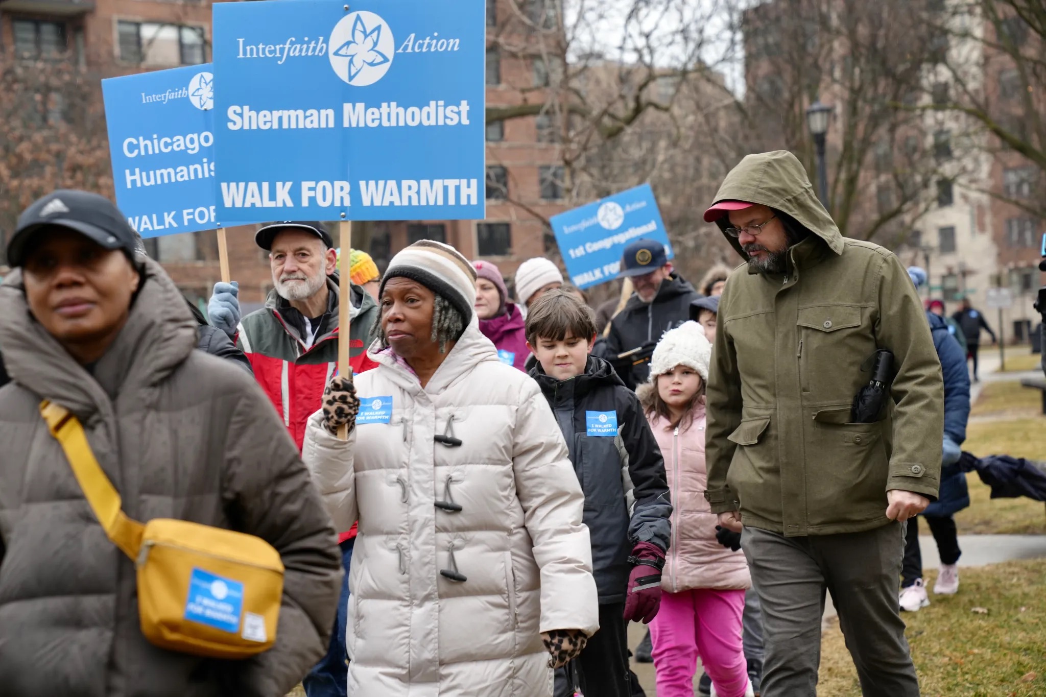 Marchers on the Walk for Warmth on Jan. 19.